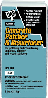 DAP Bondex 10466 Concrete Patcher and Resurfacer, Gray, 5 lb